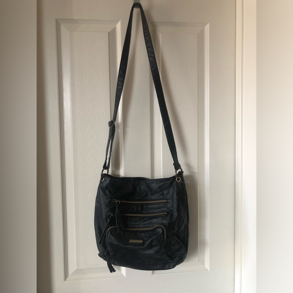 Stone & Co Black Crossbody Bag with Multiple Zippers
New without tags
